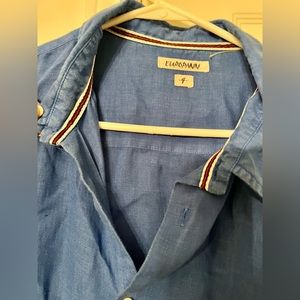 Europann Long-sleeved Linen Shirt- Size 4